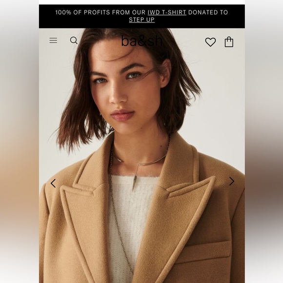 NWT ba$sh tan/ camel coat. - Picture 2 of 10